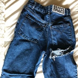 Ragged priest dark wash jeans